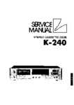 Luxman K-240 • Manuel de service