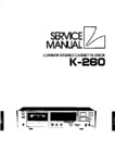 Luxman K-260 • Manuel de service
