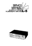 Luxman L-5 • Manuel de service