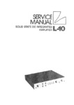 Luxman L-10 • Manuel de service