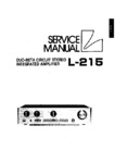 Luxman L-215 • Manuel de service