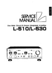 Luxman L-510 et L-530 • Manuel de service