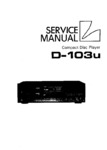 Luxman D-103U • Manuel de service