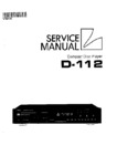 Luxman D-112 • Manuel de service