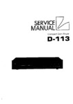 Luxman D-113 • Manuel de service