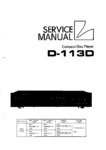 Luxman D-113D • Manuel de service
