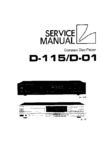 Luxman D-115 et D-01 • Manuel de service