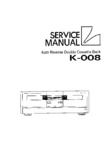 Luxman K-008 • Manuel de service