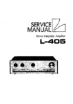 Luxman L-405 • Manuel de service