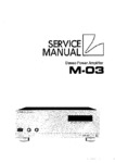 Luxman M-03 • Manuel de service