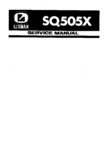 Luxman SQ-505X • Manuel de service