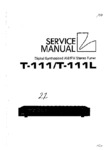 Luxman T-111 et T-111L • Manuel de service