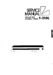 Luxman T-210L • Manuel de service