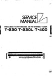 Luxman T-230, T-230L et T-400 • Manuel de service