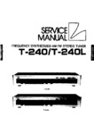 Luxman T-240 et T-240L • Manuel de service