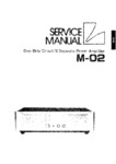 Luxman M-02 • Manuel de service