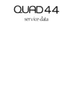 Quad 44 • Manuel de service