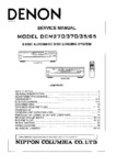 Denon DCM35, DCM65, DCM270, DCM370 Manuel de service