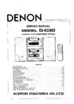 Denon D-C30 • Manuel de service
