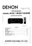 Denon  AVC-1530 et  AVC-1530G Manuel de service