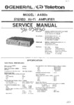 Teleton A 480 S • Manuel de service