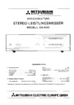 Mitsubishi DA-M30 Power Level Meter • Manuel de service (allemand)