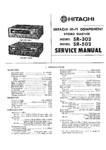 Hitachi SR-302 et SR-502 • Manuel de service