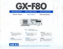Akai GX-F80 • Mode d'emploi (JPG)