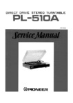 Pioneer PL-510A • Manuel de service