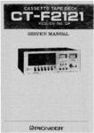 Pioneer CT-F 2121 Manuel de service