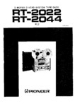 Pioneer RT-2022 et RT-2024 • Manuel de service