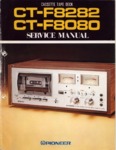 Pioneer CT-F8080 et CT-F8282 Manuel de service