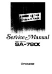 Pioneer SA-7800 • Manuel de service