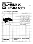 Pioneer PL-512X et PL-512XD • Manuel de service