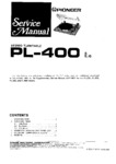 Pioneer PL-400 • Manuel de service