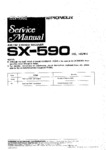 Pioneer SX-590 • Manuel de service