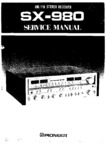 Pioneer SX-980 • Manuel de service
