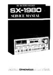 Pioneer SX-1980 • Manuel de service