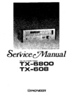 Pioneer TX-6800 et TX-608 • Manuel de service