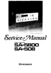 Pioneer SA-5800 et SA-508 • Manuel de service