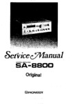 Pioneer SA-8800 • Manuel de service