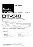 Pioneer DT-510 • Manuel de service