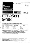 Pioneer CT-450, CT-500 Manuel de service (CT-405 semble une erreur)