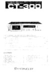 Pioneer CT-300 Manuel de service