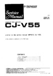 Pioneer CJ-V55 • Manuel de service