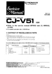 Pioneer CJ-V51 • Manuel de service