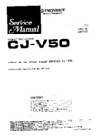 Pioneer CJ-V50 • Manuel de service