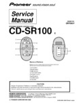 Pioneer CD-SR100 • Manuel de service