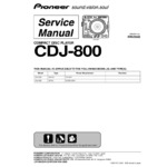 Pioneer CDJ-800 • Manuel de service