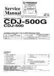 Pioneer CDJ-500 • Manuel de service